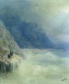 イワン・アイヴァゾフスキー 霧の中の岩 海の風景